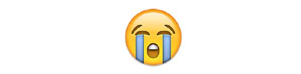 Emoji mặt khóc lớn
