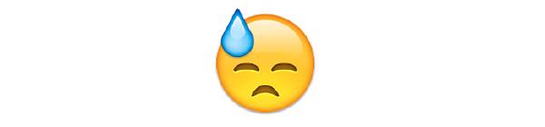 Emoji mặt chảy mồ hôi