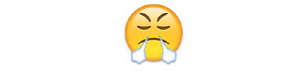 Emoji mặt xì khói