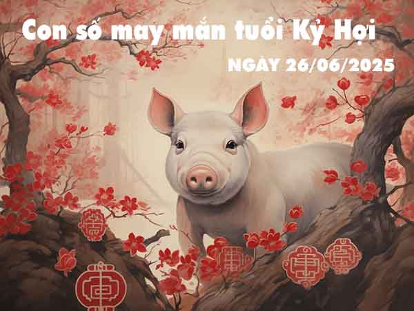 Bộ số tài lộc tuổi Kỷ Hợi ngày 26/6/2025 thứ 5 hôm nay