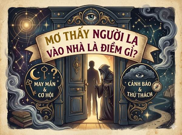 Nằm mơ thấy người lạ vào nhà là điềm gì, số gì hên?
