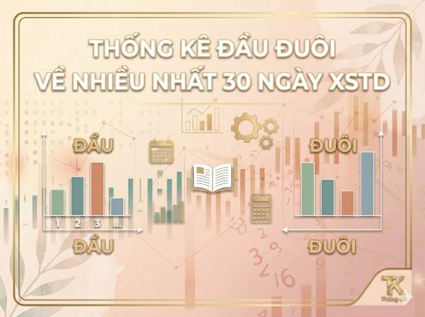 Thống kê đầu đuôi về nhiều nhất trong XSMB trong 30 ngày