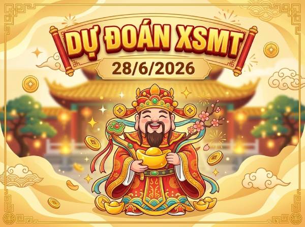 Dự đoán  XSMT 28/6/2026 – Soi cầu Miền Trung chủ nhật chuẩn nhất