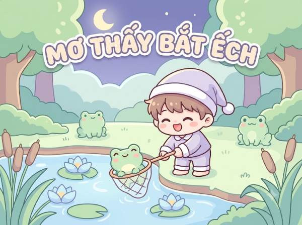 Chiêm bao thấy bắt được đàn ếch