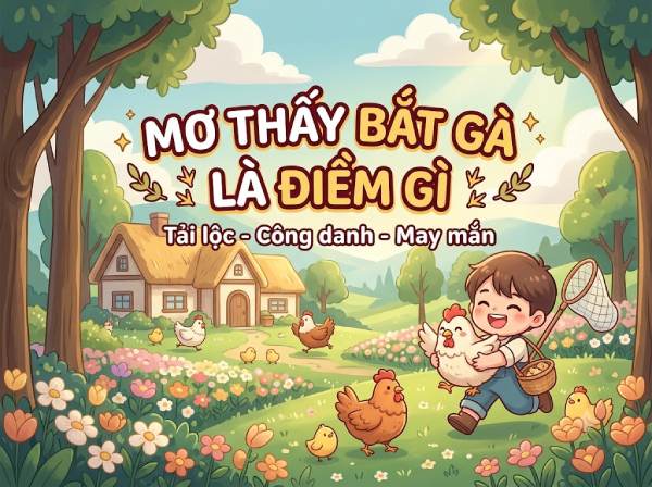 Nằm mơ thấy bắt gà là điềm tốt hay xấu, chọn số cát lộc?