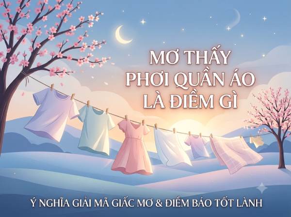 Nằm mơ thấy phơi quần áo là điềm lành hay dữ?