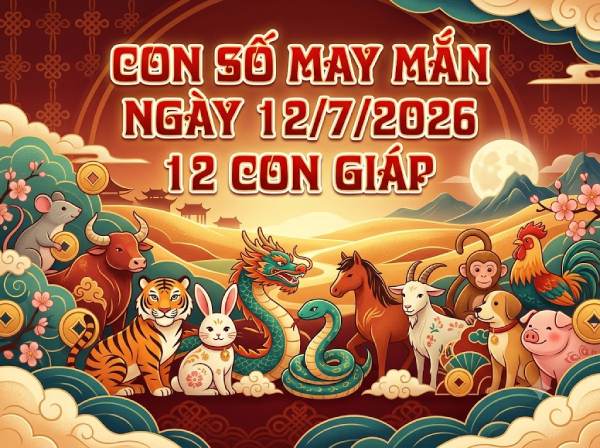 Con số may mắn ngày 12/07 mang tài lộc cho 12 con giáp
