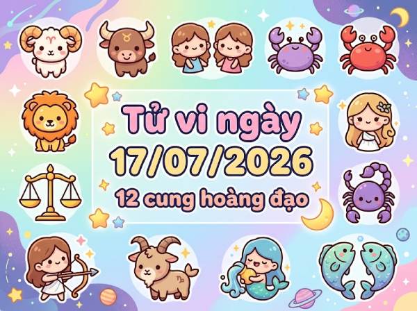 Tổng quan vận khí ngày 17/07/2026