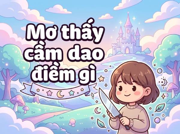 Nằm mơ thấy cầm dao là điềm hên hay xui, chọn số gì hên?