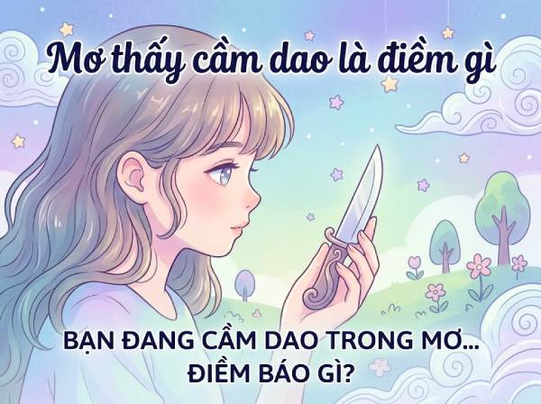Chiêm bao thấy cầm dao thái thịt